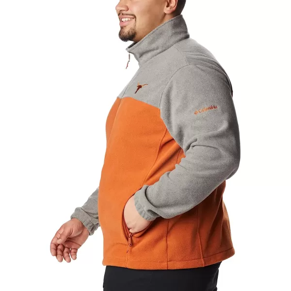 imageColumbia Mens CLG Flanker Iii Fleece JacketTexas Longhorns Tex  Charcoal Cedar