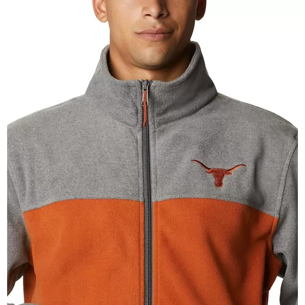imageColumbia Mens CLG Flanker Iii Fleece JacketTexas Longhorns Tex  Charcoal Cedar