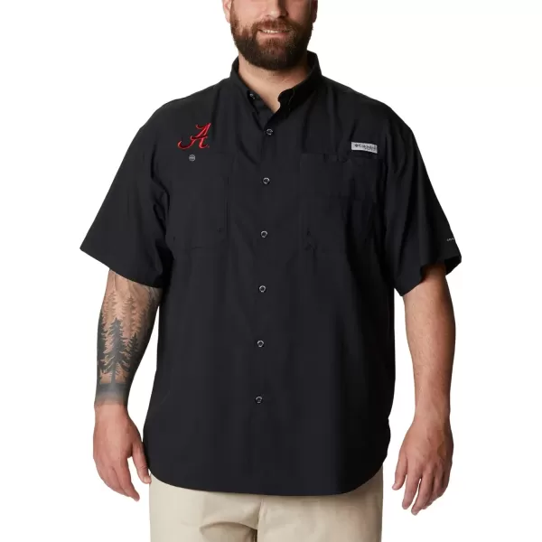 imageColumbia Mens CLG Tamiami Short Sleeve ShirtAlabama Crimson Tide Ala  Black