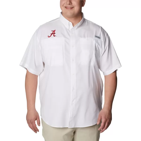 imageColumbia Mens CLG Tamiami Short Sleeve ShirtAlabama Crimson Tide Ala  White