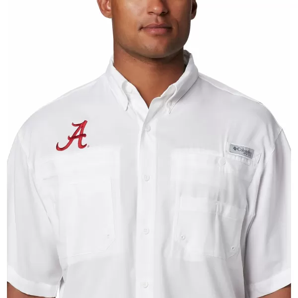 imageColumbia Mens CLG Tamiami Short Sleeve ShirtAlabama Crimson Tide Ala  White