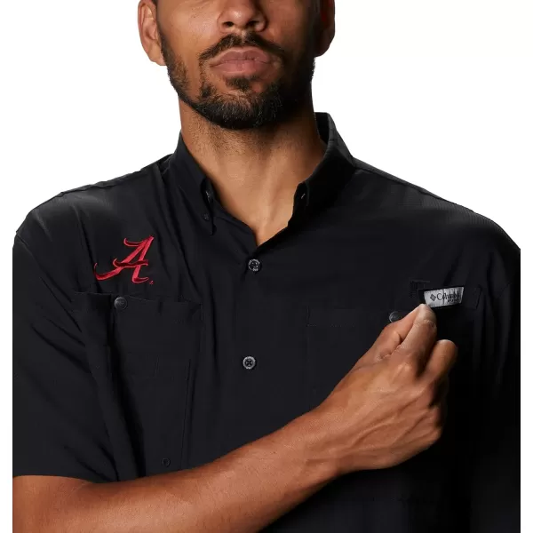imageColumbia Mens CLG Tamiami Short Sleeve ShirtAlabama Crimson Tide Black