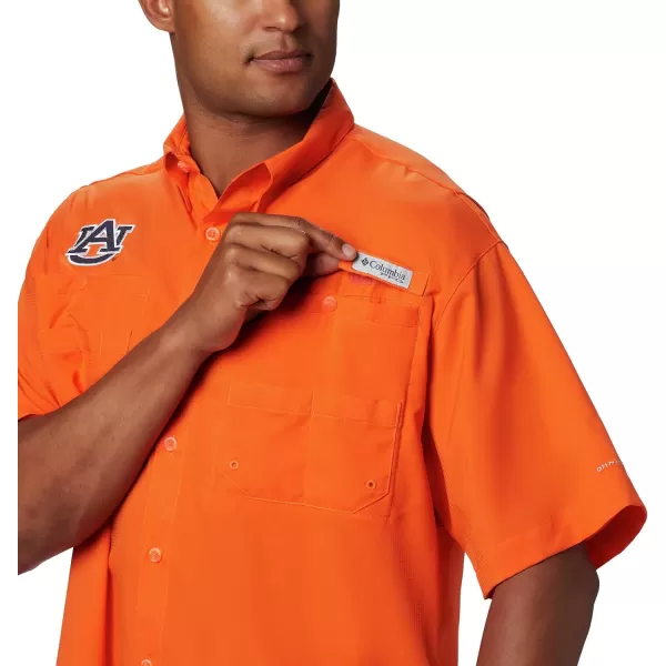 imageColumbia Mens CLG Tamiami Short Sleeve ShirtAuburn Tigers Aub  Spark Orange