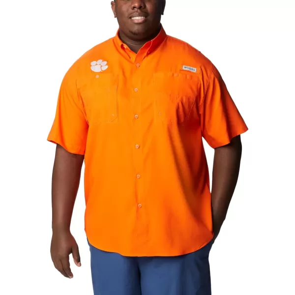 imageColumbia Mens CLG Tamiami Short Sleeve ShirtClemson Tigers Cle  Spark Orange
