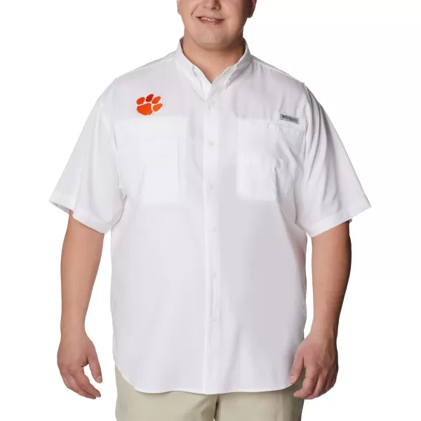 imageColumbia Mens CLG Tamiami Short Sleeve ShirtClemson Tigers Cle  White