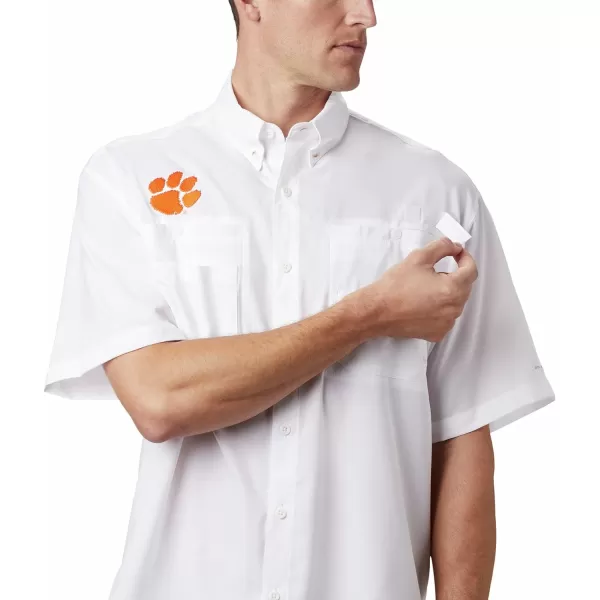 imageColumbia Mens CLG Tamiami Short Sleeve ShirtClemson Tigers Cle  White