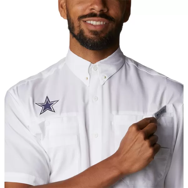 imageColumbia Mens CLG Tamiami Short Sleeve ShirtDallas Cowboys Dc  White