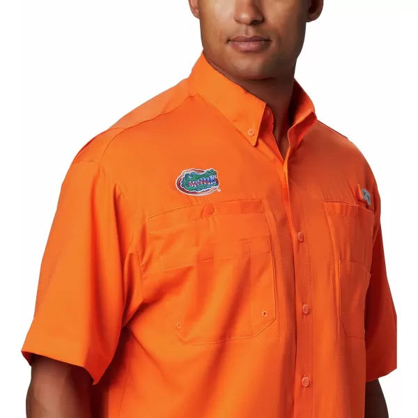 imageColumbia Mens CLG Tamiami Short Sleeve ShirtFlorida Gators Fla  Spark Orange