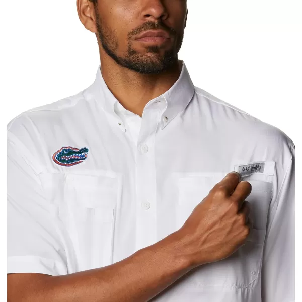 imageColumbia Mens CLG Tamiami Short Sleeve ShirtFlorida Gators Fla  White
