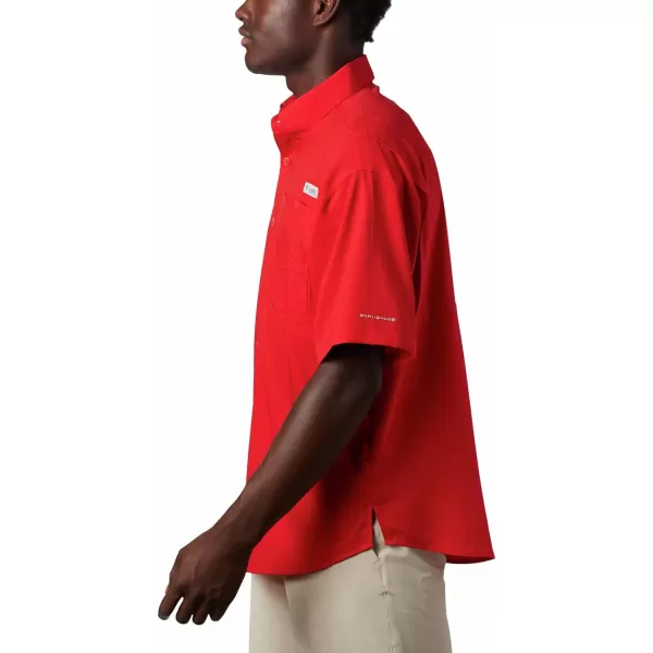 imageColumbia Mens CLG Tamiami Short Sleeve ShirtGeorgia Bulldogs Uga  Bright Red