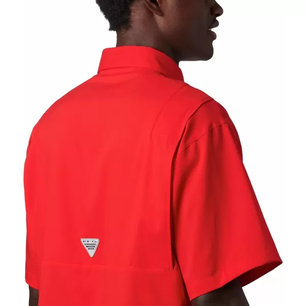 imageColumbia Mens CLG Tamiami Short Sleeve ShirtGeorgia Bulldogs Uga  Bright Red