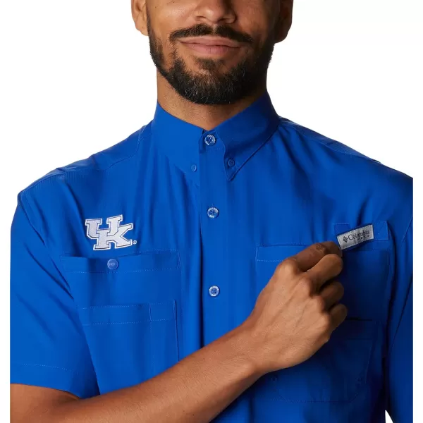 imageColumbia Mens CLG Tamiami Short Sleeve ShirtKentucky Wildcats Team Color  Uk