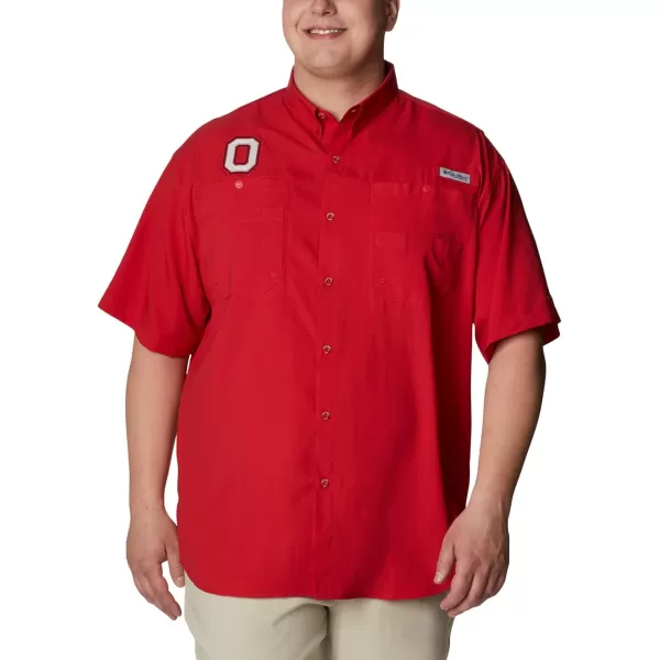 imageColumbia Mens CLG Tamiami Short Sleeve ShirtOhio State Buckeyes Os  Intense Red