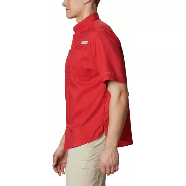 imageColumbia Mens CLG Tamiami Short Sleeve ShirtOhio State Buckeyes Os  Intense Red