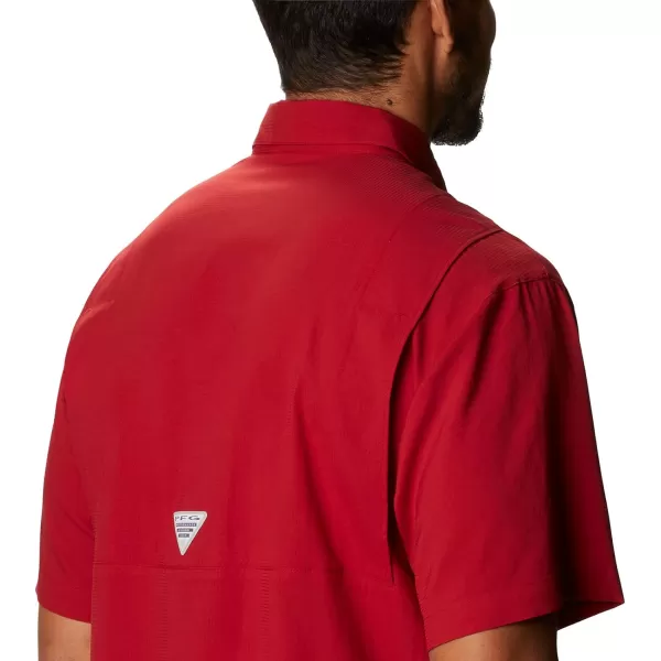 imageColumbia Mens CLG Tamiami Short Sleeve ShirtOklahoma Sooners Ok  Red Velvet