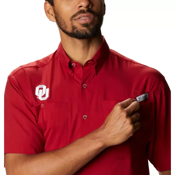 imageColumbia Mens CLG Tamiami Short Sleeve ShirtOklahoma Sooners Ok  Red Velvet