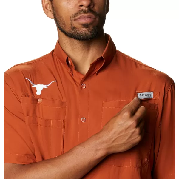 imageColumbia Mens CLG Tamiami Short Sleeve ShirtTexas Longhorns Tex  Cedar