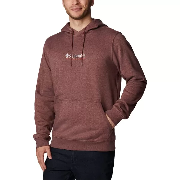 imageColumbia Mens CSC Basic Logo II Classic Hoodie Cotton BlendLight Raisin HeatherRipples Graphic