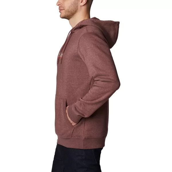 imageColumbia Mens CSC Basic Logo II Classic Hoodie Cotton BlendLight Raisin HeatherRipples Graphic