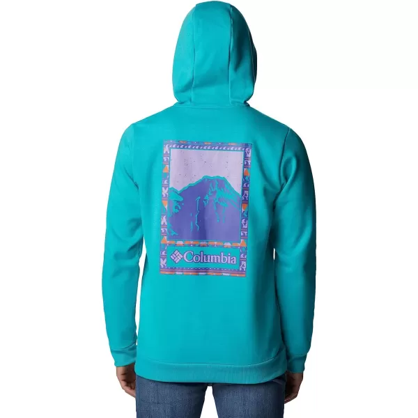 imageColumbia Mens CSC Graphic HoodieBright AquaBordered Beauty