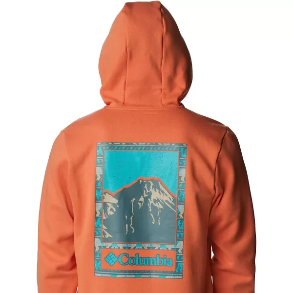 imageColumbia Mens CSC Graphic HoodieDesert OrangeBordered Beauty