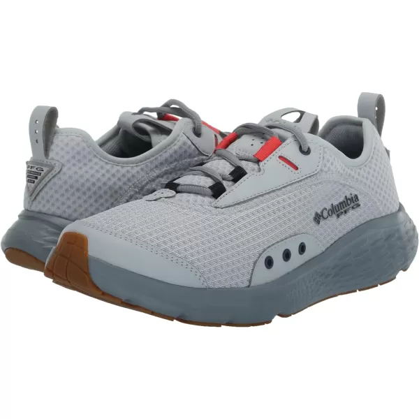 imageColumbia Mens Castback PFG Boat ShoeCirrus GreySunset Red