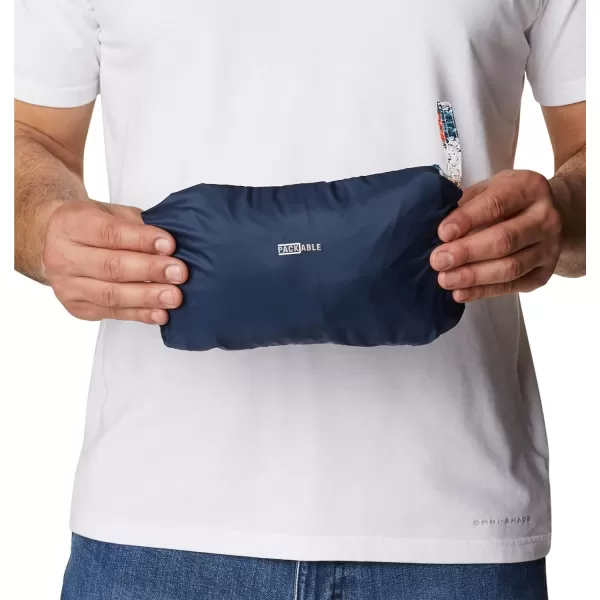 imageColumbia Mens Challenger WindbreakerIcy Morn Hyper Nature PrintColl Navy