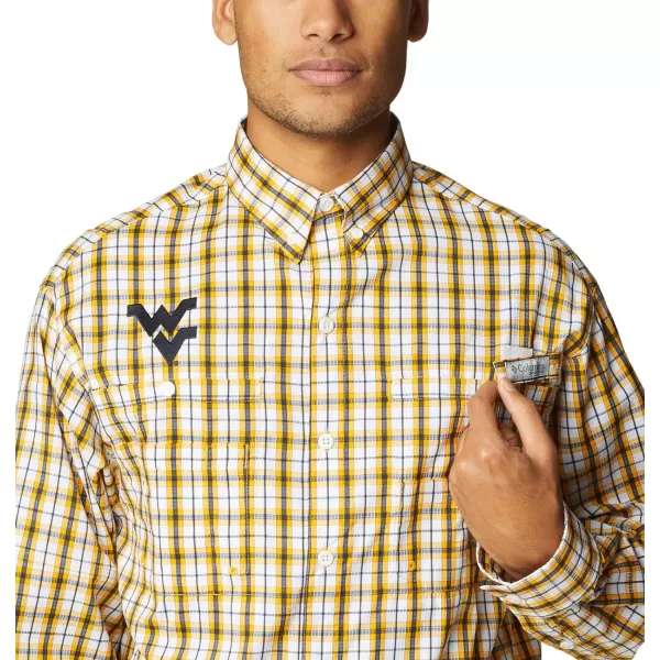 imageColumbia Mens Collegiate Super Tamiami Long Sleeve ShirtWest Virginia Mountaineers Team Color