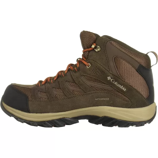 imageColumbia Mens Crestwood Mid Waterproof Hiking ShoeDark BrownDark Adobe