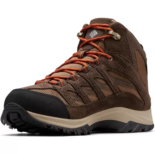 imageColumbia Mens Crestwood Mid Waterproof Hiking ShoeDark BrownDark Adobe