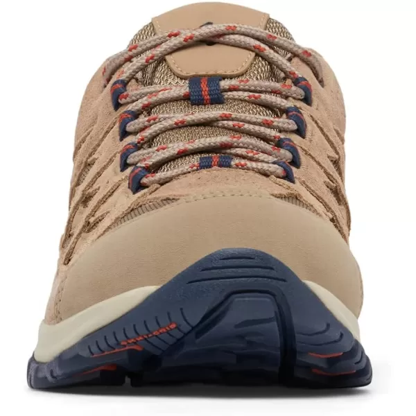 imageColumbia Mens Crestwood Waterproof Hiking ShoeAsh Brown Warp Red