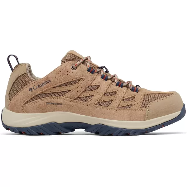 imageColumbia Mens Crestwood Waterproof Hiking ShoeAsh Brown Warp Red