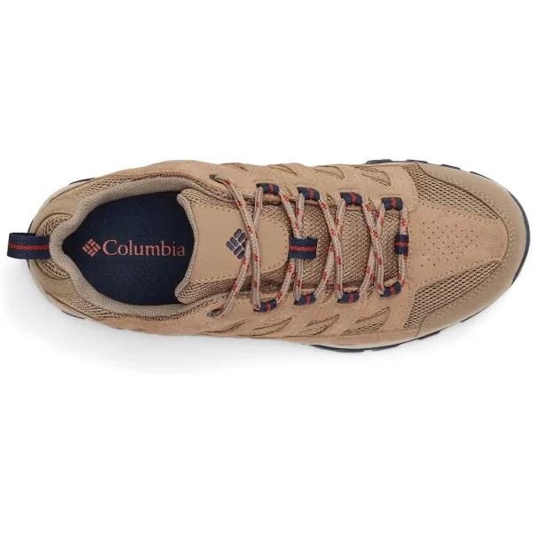 imageColumbia Mens Crestwood Waterproof Hiking ShoeAsh Brown Warp Red