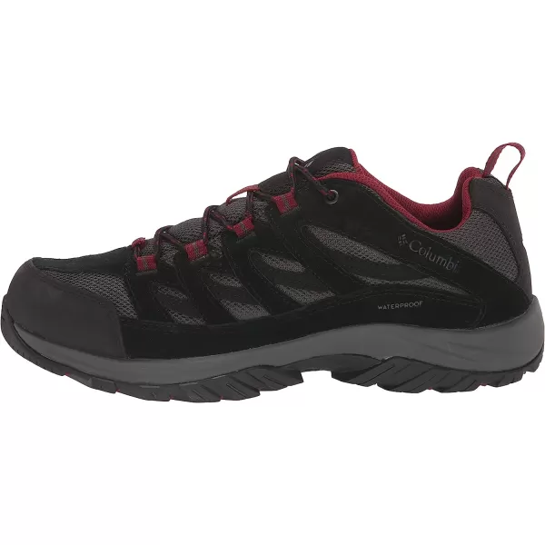 imageColumbia Mens Crestwood Waterproof Hiking ShoeDark GreyRed Jasper
