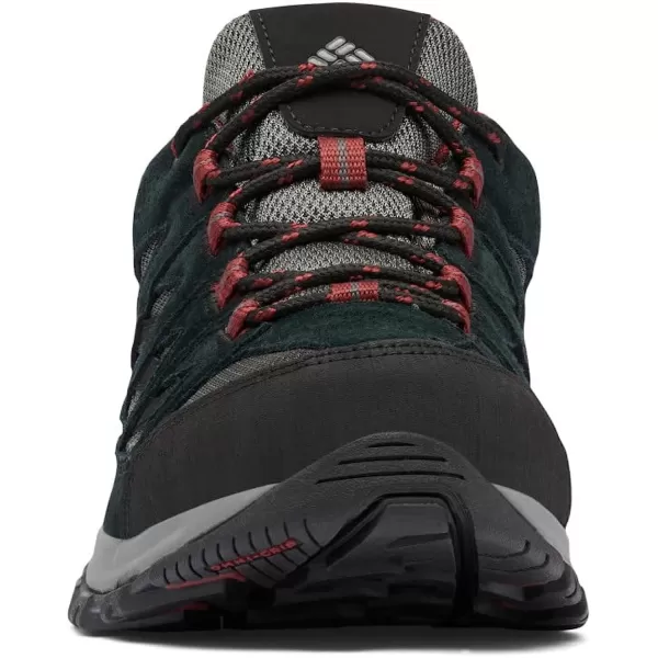 imageColumbia Mens Crestwood Waterproof Hiking ShoeDark GreyRed Jasper