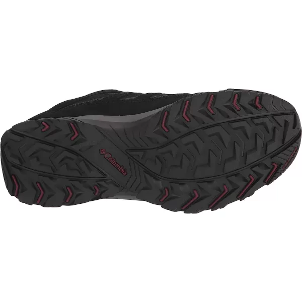 imageColumbia Mens Crestwood Waterproof Hiking ShoeDark GreyRed Jasper