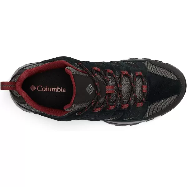 imageColumbia Mens Crestwood Waterproof Hiking ShoeDark GreyRed Jasper