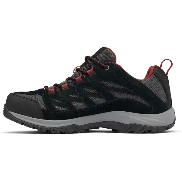 imageColumbia Mens Crestwood Waterproof Hiking ShoeDark GreyRed Jasper