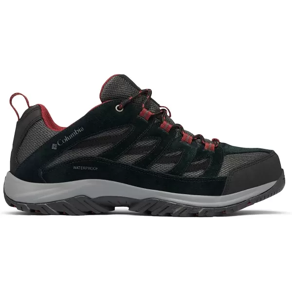 imageColumbia Mens Crestwood Waterproof Hiking ShoeDark GreyRed Jasper