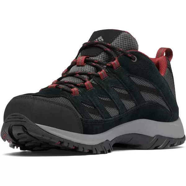imageColumbia Mens Crestwood Waterproof Hiking ShoeDark GreyRed Jasper