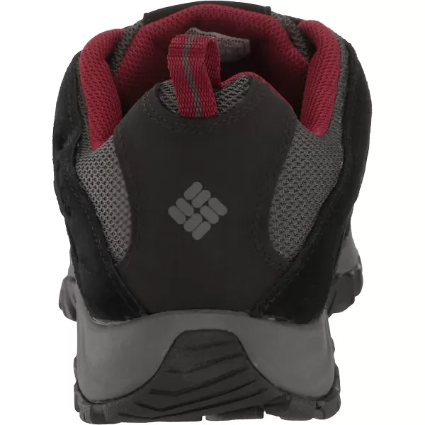 imageColumbia Mens Crestwood Waterproof Hiking ShoeDark GreyRed Jasper