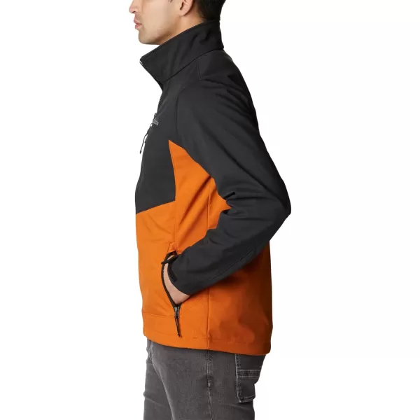 imageColumbia Mens Cruiser Valley Softshell JacketWarm CopperBlack