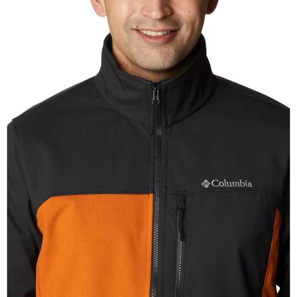 imageColumbia Mens Cruiser Valley Softshell JacketWarm CopperBlack