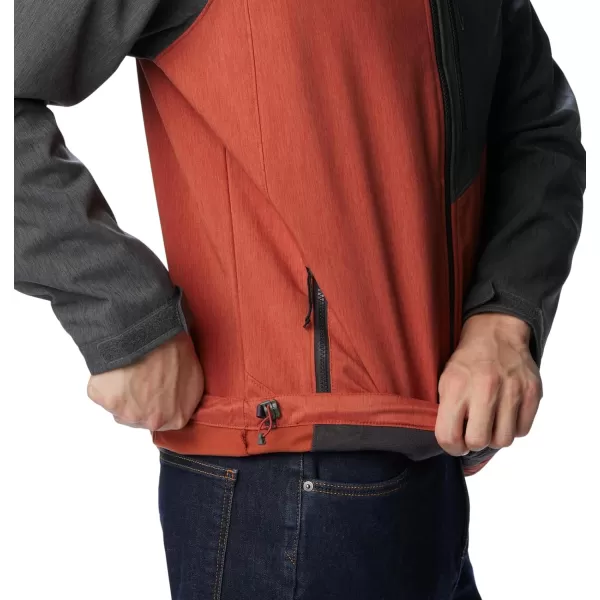 imageColumbia Mens Cruiser Valley Softshell JacketWarp Red  Shark