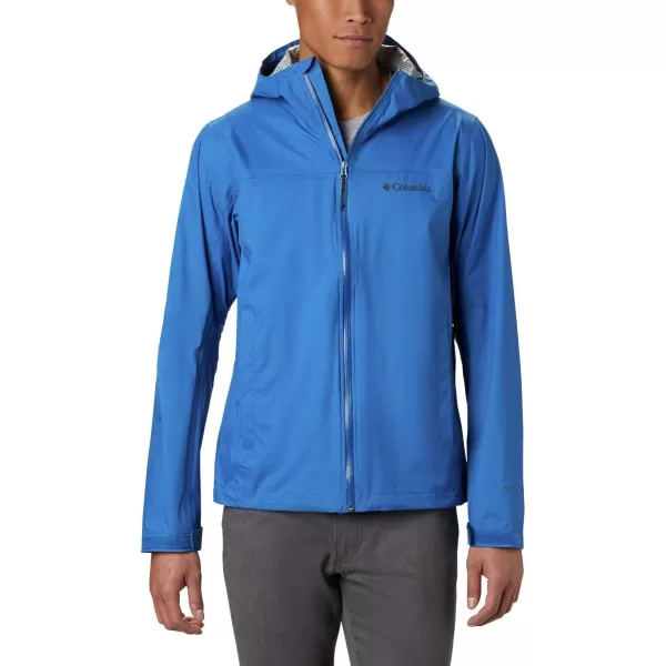 imageColumbia Mens EvaPOURation JacketBright Indigo