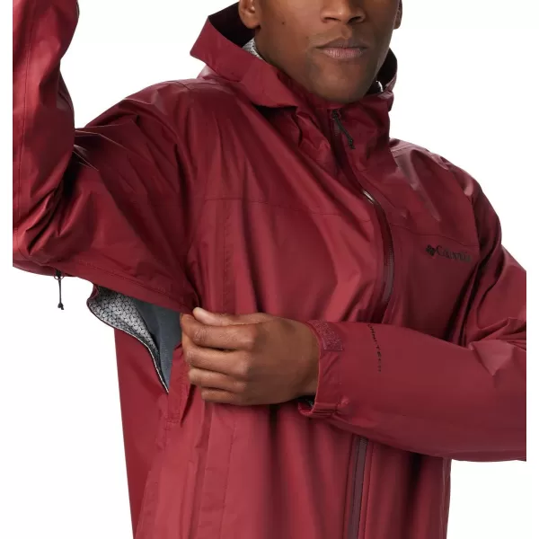 imageColumbia Mens EvaPOURation JacketRed Jasper