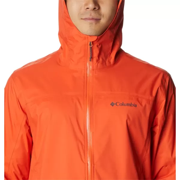imageColumbia Mens EvaPOURation JacketRed Quartz