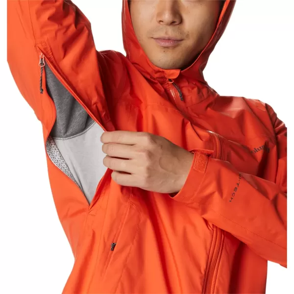 imageColumbia Mens EvaPOURation JacketRed Quartz