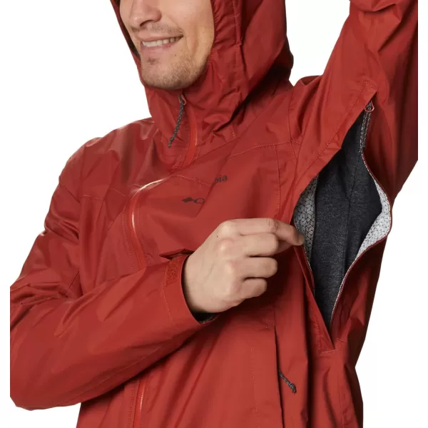 imageColumbia Mens EvaPOURation JacketWarp Red