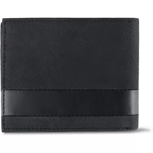 imageColumbia Mens Everyday Bifold WalletMultiple Card Slots Id WindowBlack Emboss